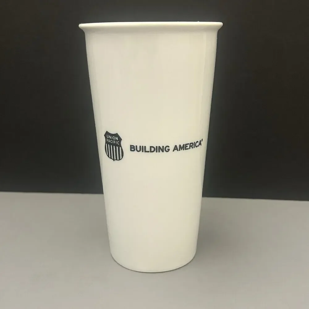 Union Pacific Ceramic Tumbler Cup Mug 16 oz